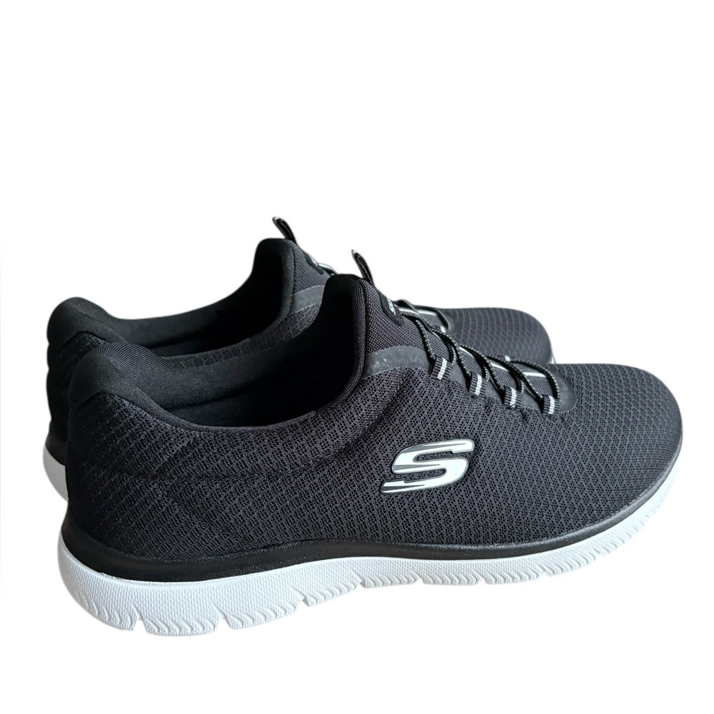 NWOB Skechers Summits Womens Shoes Black/White size 10 - Picture 2 of 8